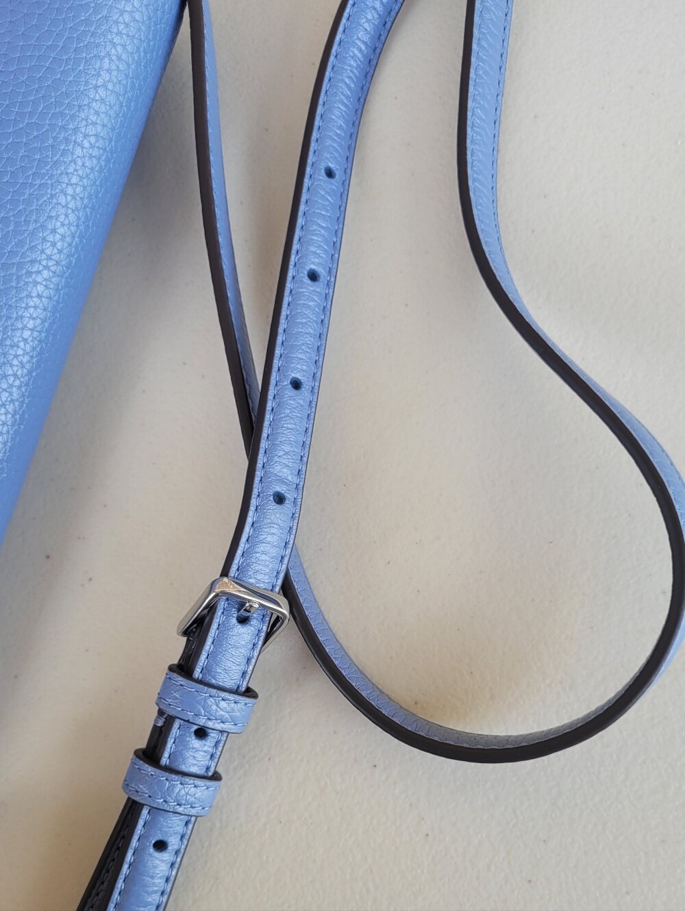 Kate Spade LIKE NEW Monica Flip Crossbody Bag in Thunderstorm Light Blue - Picture 10 of 13